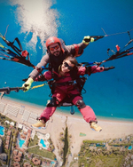 Параглайдинг с горы Адрасан на высоте 1000 м