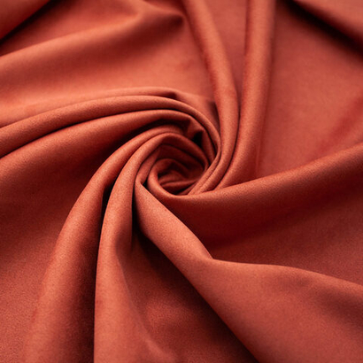 Замша искусственная, теракотовая