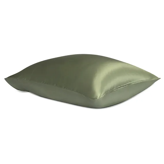 Наволочка из натурального шелка мятного цвета из коллекции essential