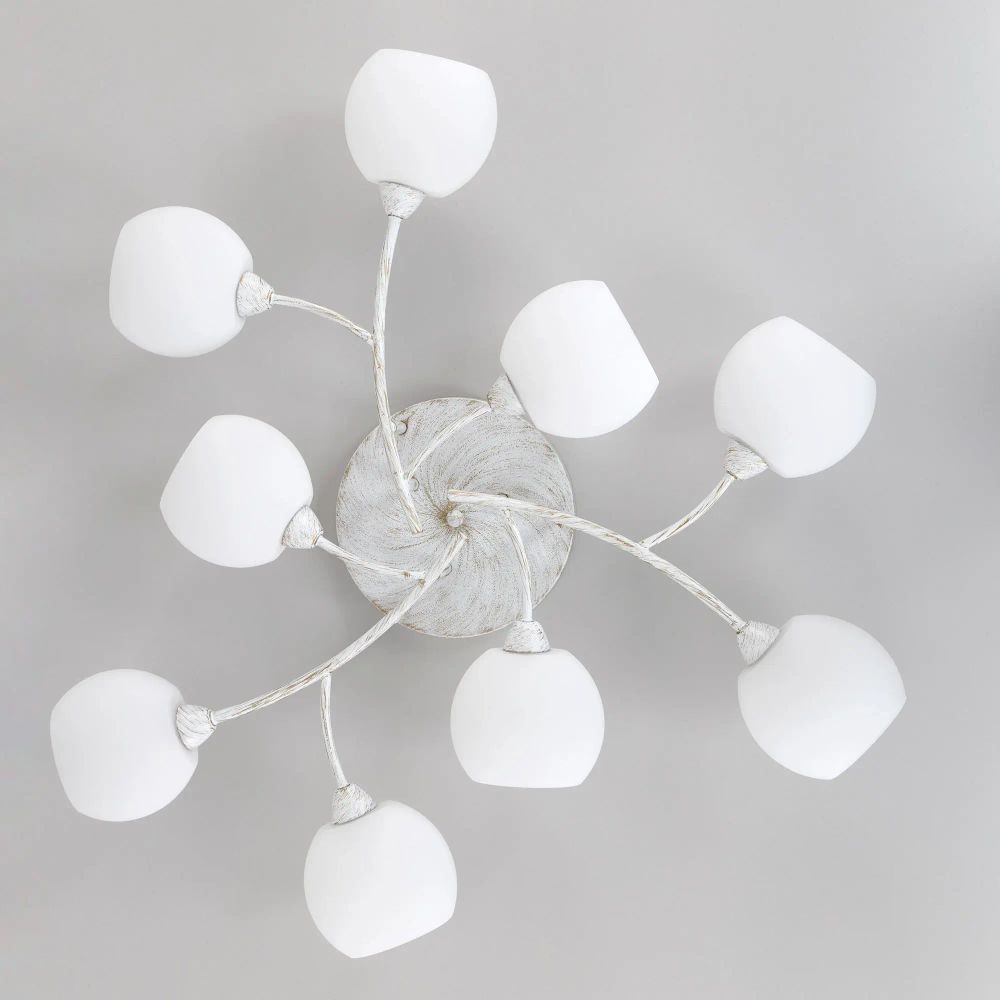 Citilux Флорида CL148190 Люстра потолочная Белая с патиной