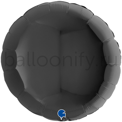 Фольгированная фигура, круг 36"/91СМ Пастель Black