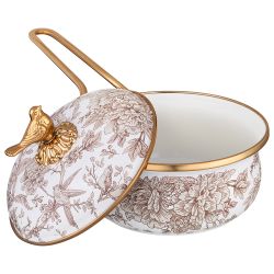 НАБОР ПОСУДЫ LEFARD СЕРИЯ ROYAL GARDEN 6ПР: КАСТРЮЛИ 2,1Л+2,8Л (16+18СМ) И КОВШ 0,9Л (14 СМ)