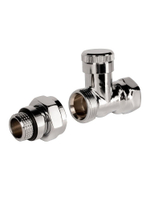 Набор термостатический для радиатора прямой Design 1/2" Click (Хром) Royal Thermo (RTE07.0013 CH)