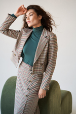 4794 Юбка женская (зеленая клетка)