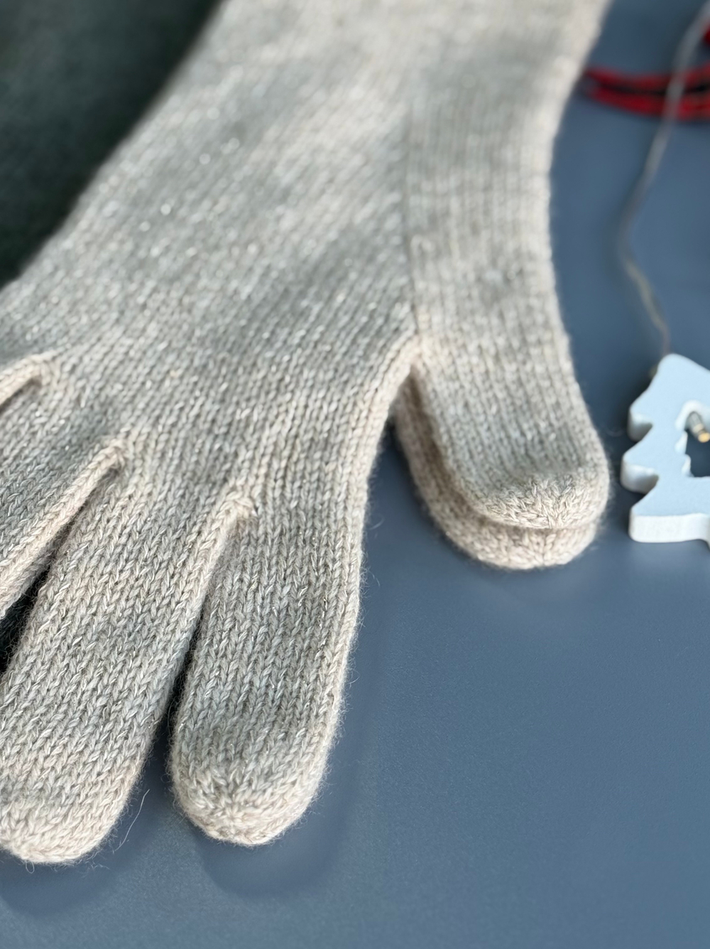 Совместное вязание ПЕРЧАТКИ С ЛЮРЕКСОМ