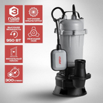 Насос дренажный СТАВР НПД-950Н чугунный корпус, режущий нож ст950н