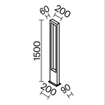 Садово-парковый светильник Outdoor O425FL-L20GF