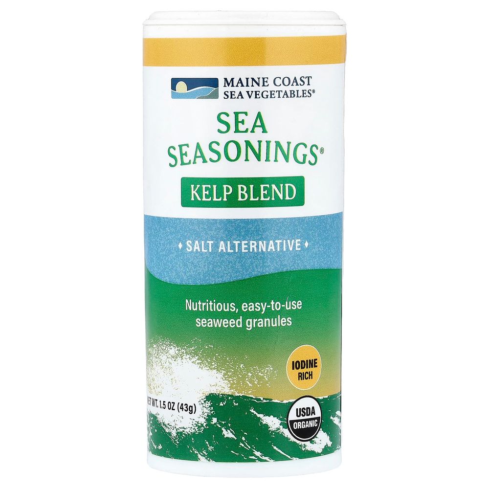 Maine Coast Sea Vegetables, Sea Seasonings®, смесь бурых водорослей, 43 г (1,5 унции)