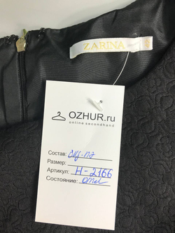 Платье Zarina лаконичного дизайна, маркировка 42, визуально на 42 размер