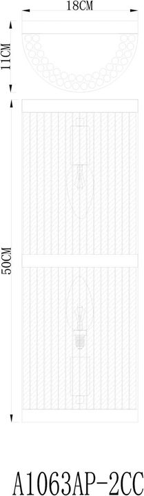 Настенный светильник Arte Lamp Albali A1063AP-2CC