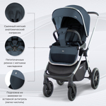 Коляска 3в1 Sweet Baby Vento Silver Blue