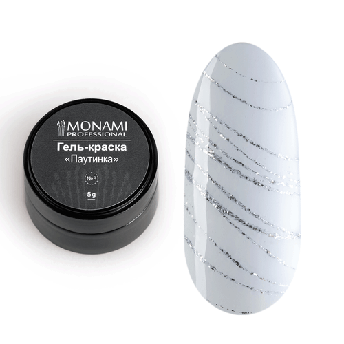 Monami Гель-краска "Паутинка" (серебро), 5 гр