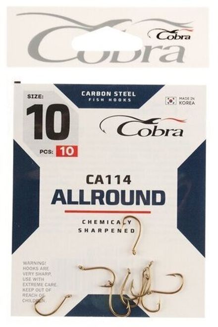 Крючки Cobra ALLROUND CA114 разм.8 10шт