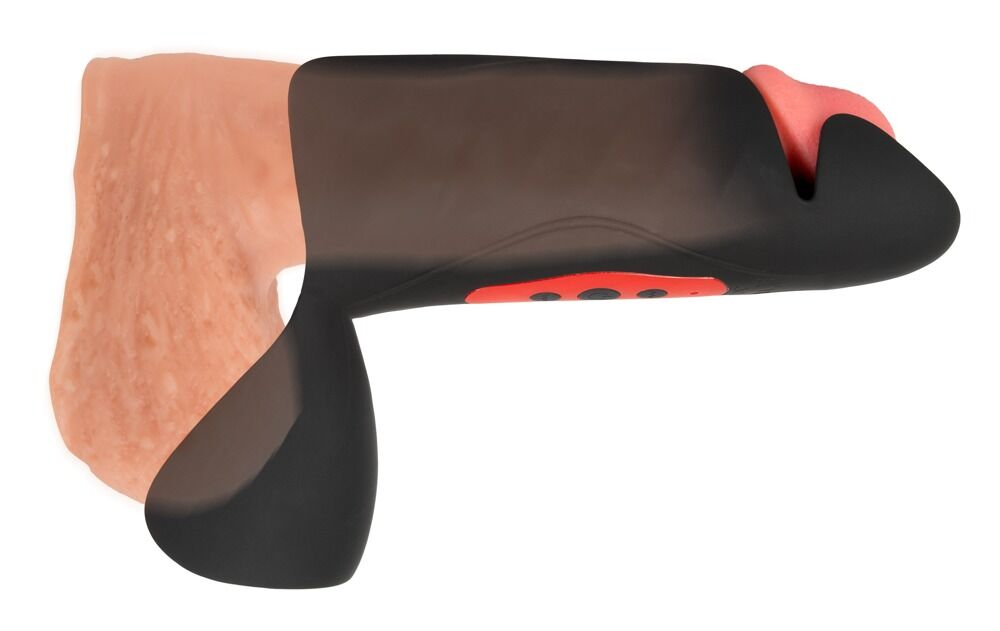 Черный вибромастурбатор с трехточечной стимуляцией Penis Trainer with 3 Point Stimulation (Цвет: черный)