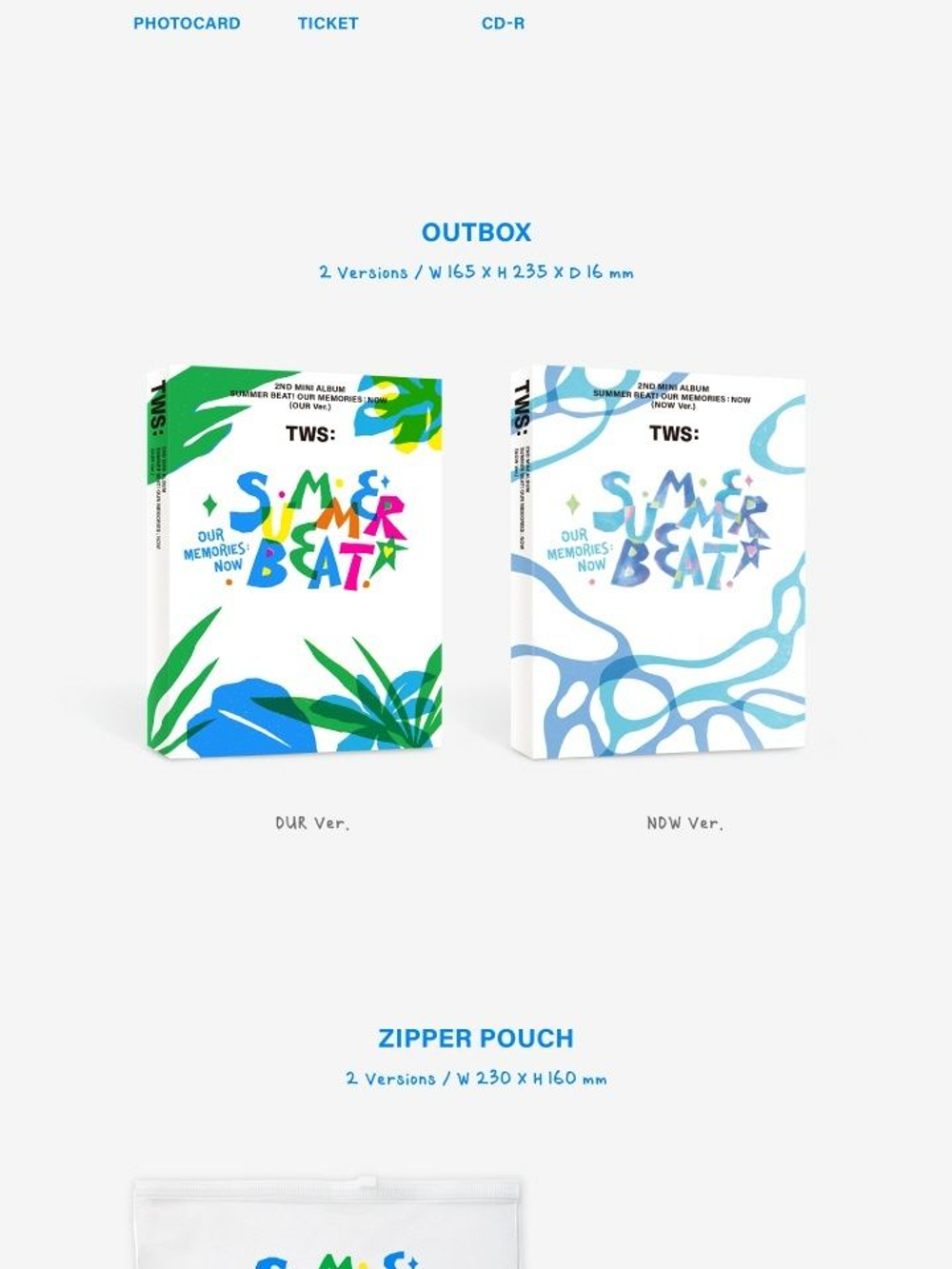 Альбом TWS - SUMMER BEAT! 2nd Mini Album 2 Version SET
