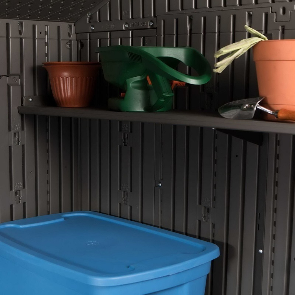 Сарай пластиковый усиленный WoodLook 8*10