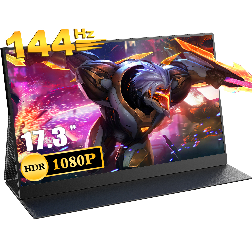 17.3" Портативный монитор с магнитным чехлом Uplays K8 FHD IPS 1920x1080, 144 Гц