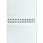 Блокнот А5 (146х205 мм), 80 л., гребень, мелованная картонная обложка, клетка, ОФИСМАГ, 3 вида, 123021