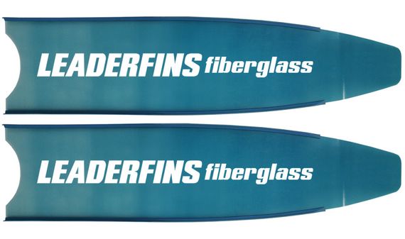 Лопасти Leaderfins Blue Ice стеклотекстолитовые с наклейкой 20° синяя отбортовка