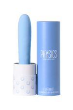 Вибратор с пульсацией и функцией нагрева Physics Fahrenheit голубой 19 см