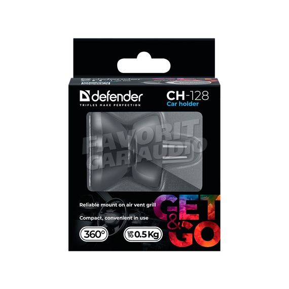 Держатель Defender CH-128 воздуховод шарнир магнит чёрный