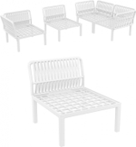 Модуль пластиковый для дивана Siesta Contract Portofino Lounge, белый