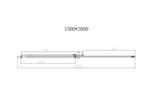 Душевая дверь Dice VDS-4D150CL, 1500, хром, стекло прозрачное