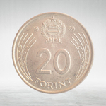 Hungary, 20 Forint, 1989, VF