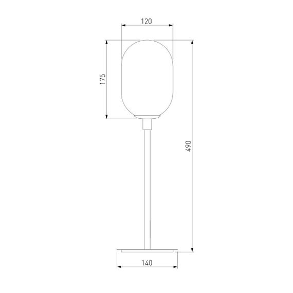 Настольная лампа Eurosvet Loona 01161/1 латунь