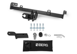 Фаркоп под квадрат c электрикой Smart для Lada Granta (Лада Гранта) седан, лифтбек 2011-2018 2018-н.в., шар E, 900/75 кг, F.6017.006