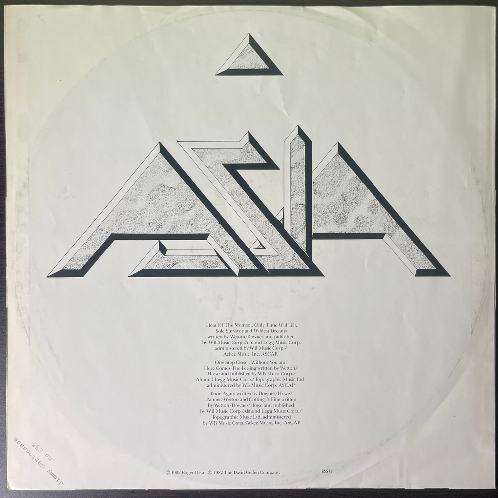 Asia - Asia (Голландия 1982г.)