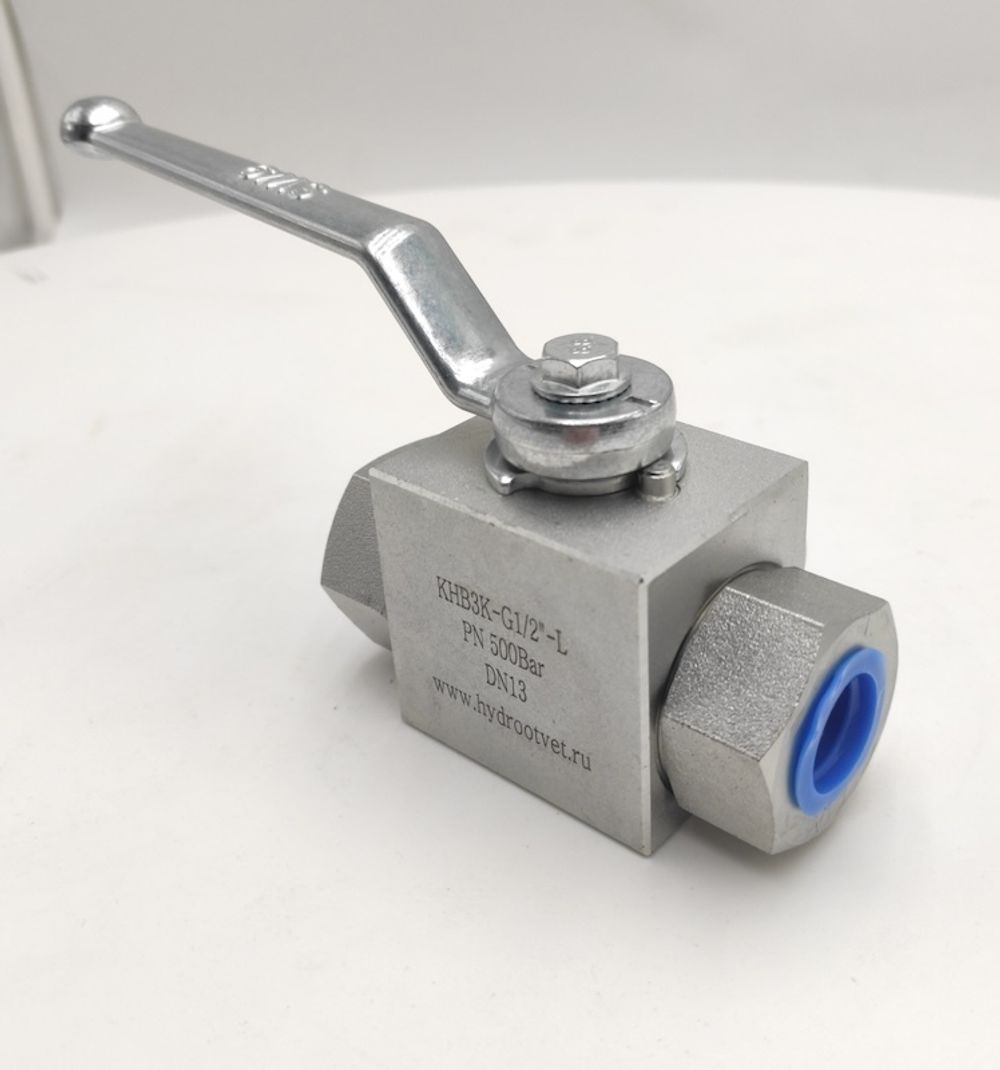 KHB3K-G1/2-L-1111-01-1 - Шаровой кран 3/2 на высокое давление, резьба G1/2"