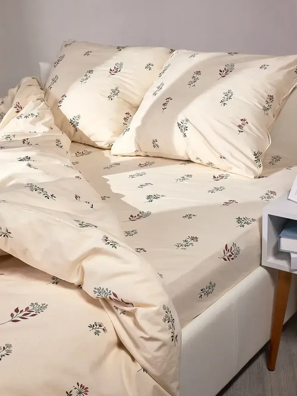 Наволочка комплект 2шт перкаль Сказка "Гербарий Эко" 50x70 см на молнии