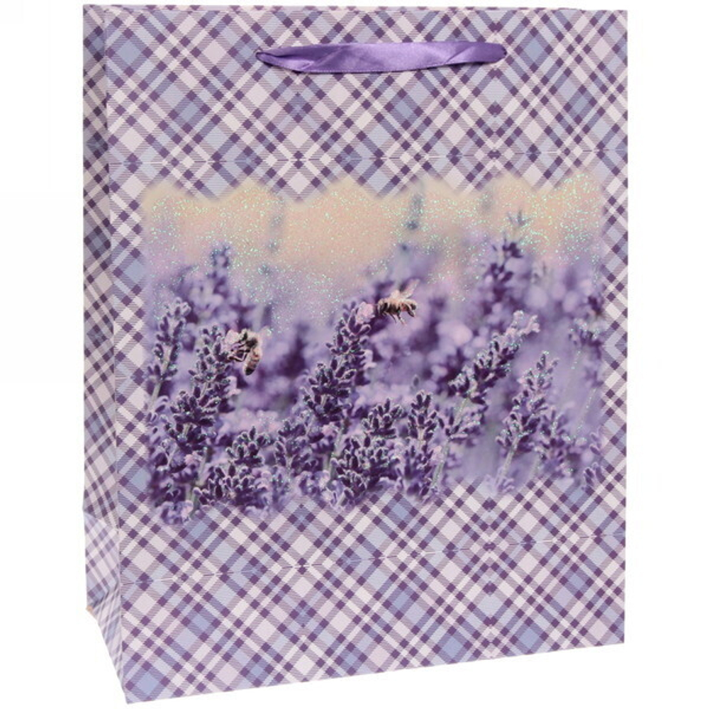 Пакет подарочный «Лавандовые сны» 32*26*12 см