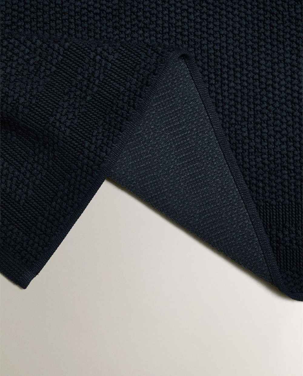 Zara Home - Нескользящий коврик для ванной из хлопка, синий, 50x70 см