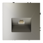 Розетка компьютерная встраиваемая RJ45 кат.6, (шелк) Voltum S70 VLS060104