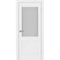 Цена на Межкомнатная дверь экошпон Турин 502U.21 белый лёд остеклённая Купить Межкомнатная дверь экошпон Турин 502U.21 белый лёд остеклённая
