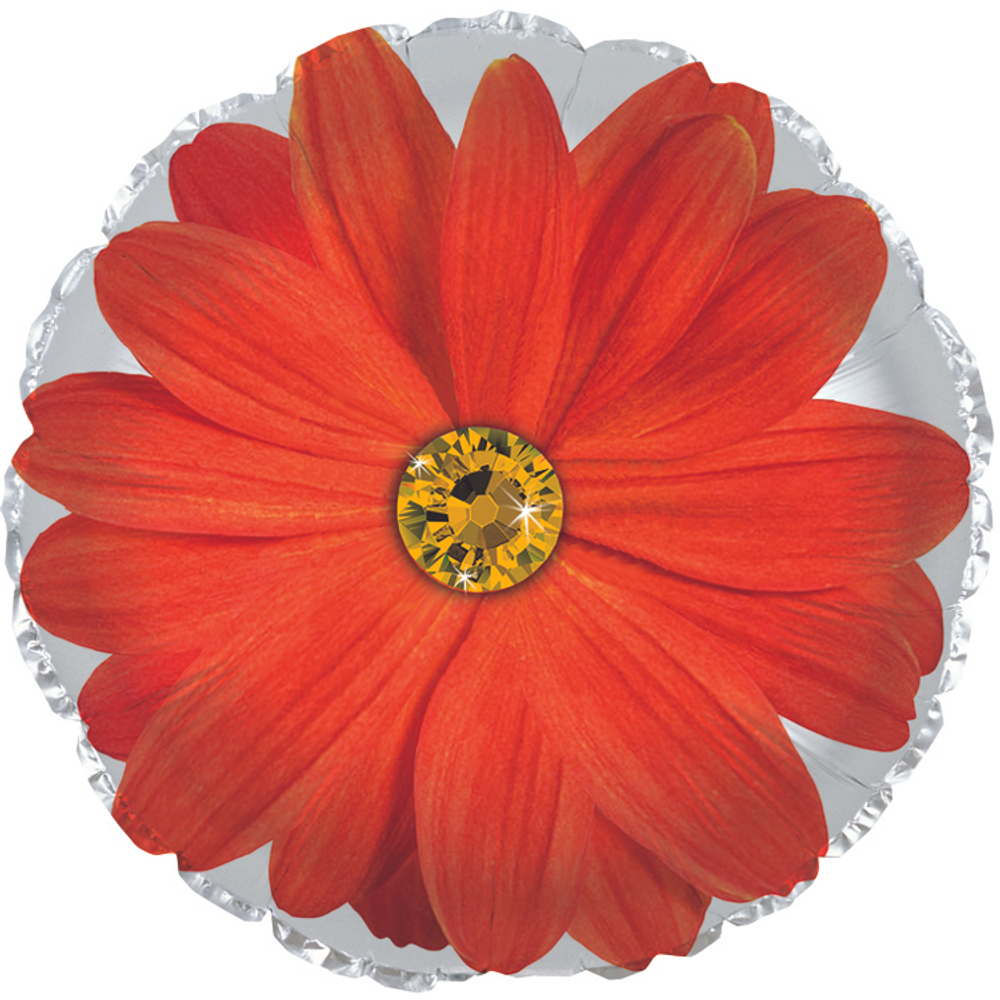 CTI 18" Круг Цветок Гербера Оранжевый