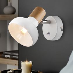 Светильник настенно-потолочный спот Rivoli Lorena 7052-701 1 х Е14 40 Вт поворотный с выключателем