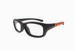 Спортивные очки с диоптриями Demetz Softness R / Matte Black / Matte Orange 48-15 Colorless Cat.0