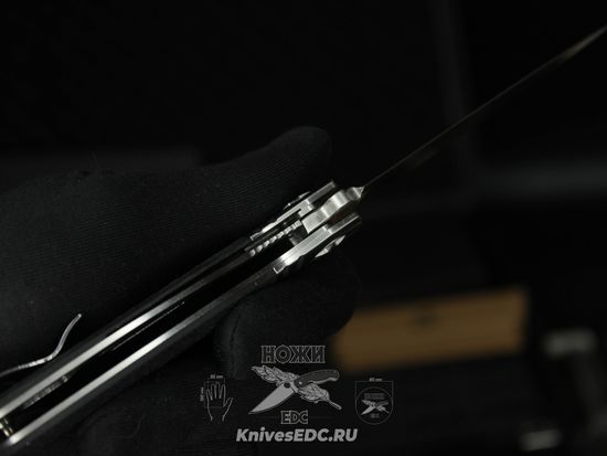 Складной нож REPTILIAN НКВД-03-1 Carbon c клинком из стали D2, рукоять карбон