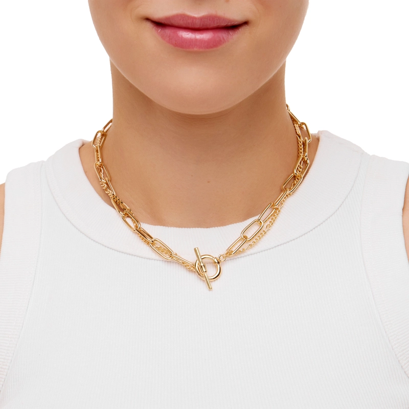 Колье Тонкая Дуга – Золото