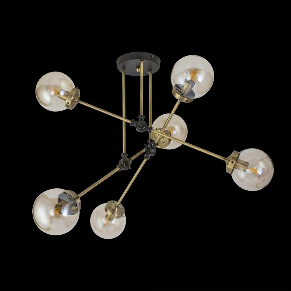 Citilux Планета CL105165 Люстра на штанге поворотная Бронза