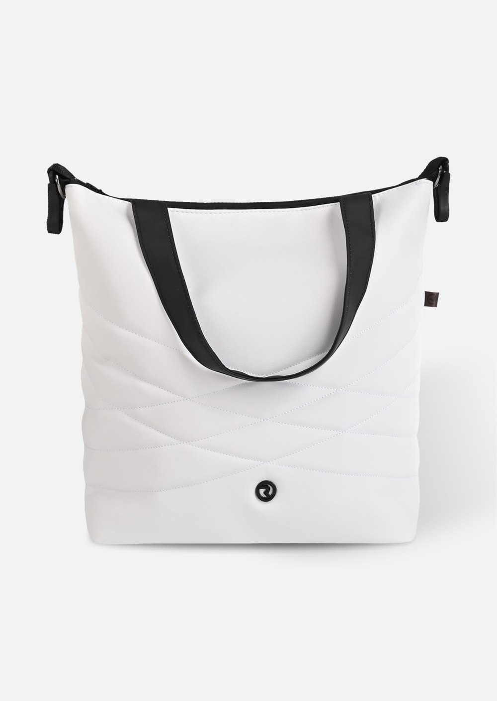 Roan Коляска 2 в 1 Sol Leather White Black Тем.коричневый