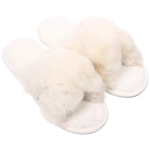 Тапочки женские домашние «TWIN», цвет белый, р-р 38-39