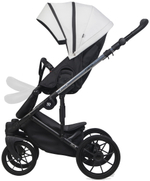 Детская коляска Riko Nano Thermo Ecco 3 в 1 с автокреслом Rant Cruise Black 02 White (белый)