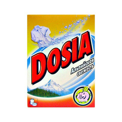 Порошок стиральный DOSIA Альпийская свежесть Актив автомат/ручная стирка 400 г