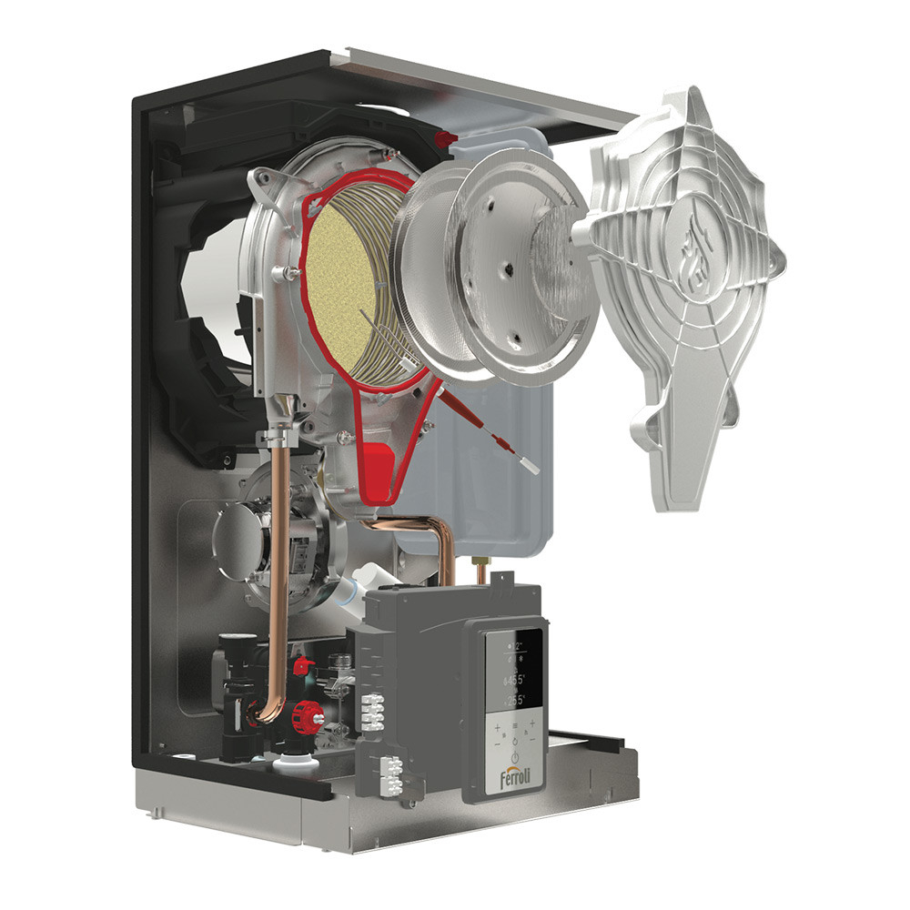 Котёл газовый конденсационный Ferroli Bluehelix Hitech RRT 34C