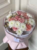 Авторский букет букет с пионовидной кустовой розой КЕНДИ