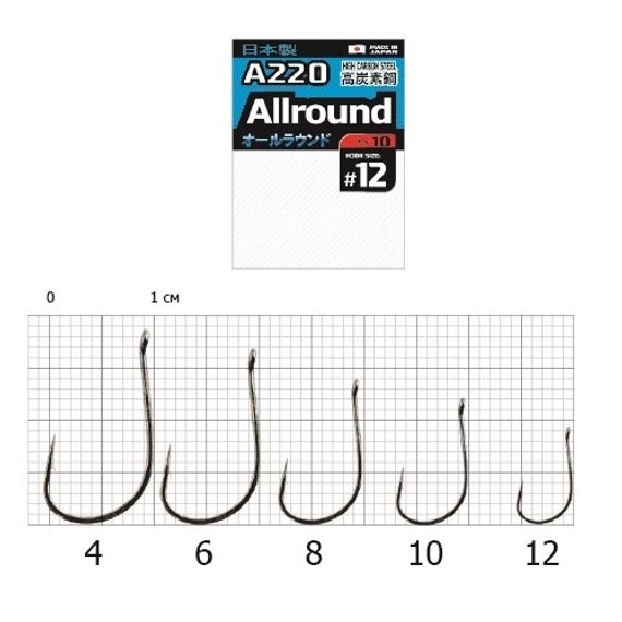 Крючки Cobra Pro AIIROUND A220 №6, 10 шт.